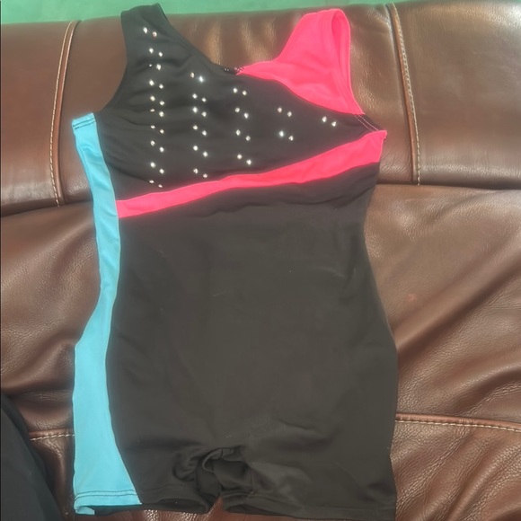 Xhilaration Black and Pink Leotard - Picture 1 of 3